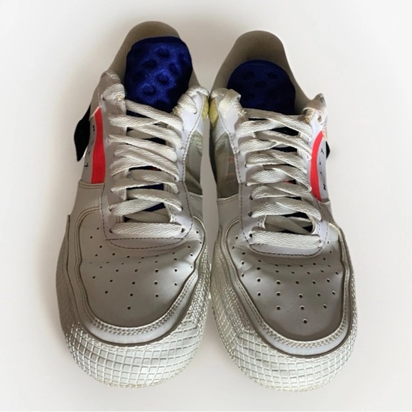 Nike Air Force 1 Low Drop Type Summit White Sneakers C10054-100 Shoes Size 8 - Picture 2 of 8